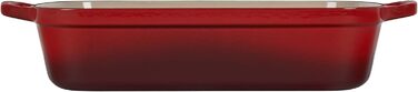 Сковорода Le Creuset Signature з чавуну, прямокутна, 4.9 л, для всіх типів плит, включаючи індукцію, (Червоний, 37 см)