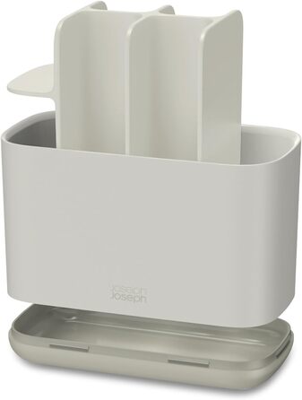 Тримач зубної щітки Пластиковий нековзний нижній тримач зубної щітки для стільниці раковини у ванній кімнаті, (кедді, великий, бежевий)