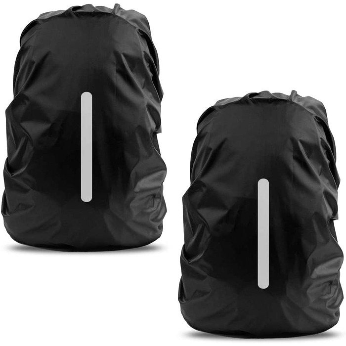 Рюкзак YONO Rain Cover Водонепроникний - Світловідбиваючий чохол для рюкзака Літак - Польотна сумка - від 60 до 70 літрів - XL (чорний)