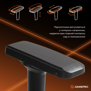 Крісло ігрове GamePro GC775B Fabric Black