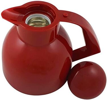 Термос Helios Day Thermoskanne Rot 1L: 6 годин тепла, підставка для пакетиків чаю, легке очищення, для чаю та кави