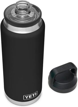 Термос YETI Rambler з кришкою Chug, чорний, 1 літр (36 oz)