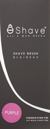 Щітка для волосся eShave White Badger (фіолетова)