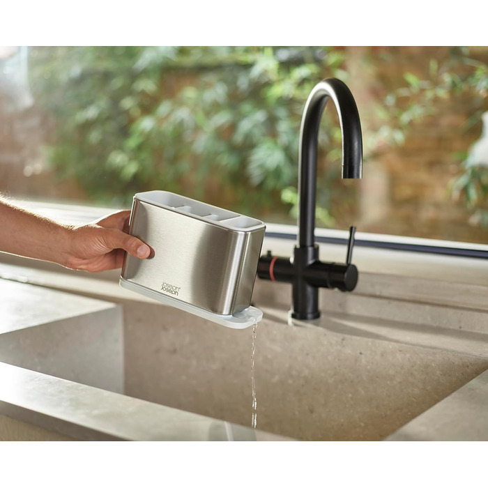 Стильний органайзер для столових приборів Joseph Joseph Surface, нержавіюча сталь, сірий