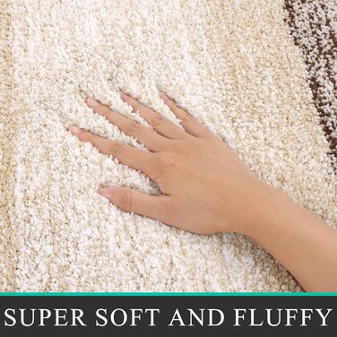 Набір килимків для ванної кімнати Badteppich Set: м'який високий ворс, 3 шт. (45x65 см, 50x80 см, 50x60 см), машинка-мийка, неслизькі, для туалету, під душ, в ванну