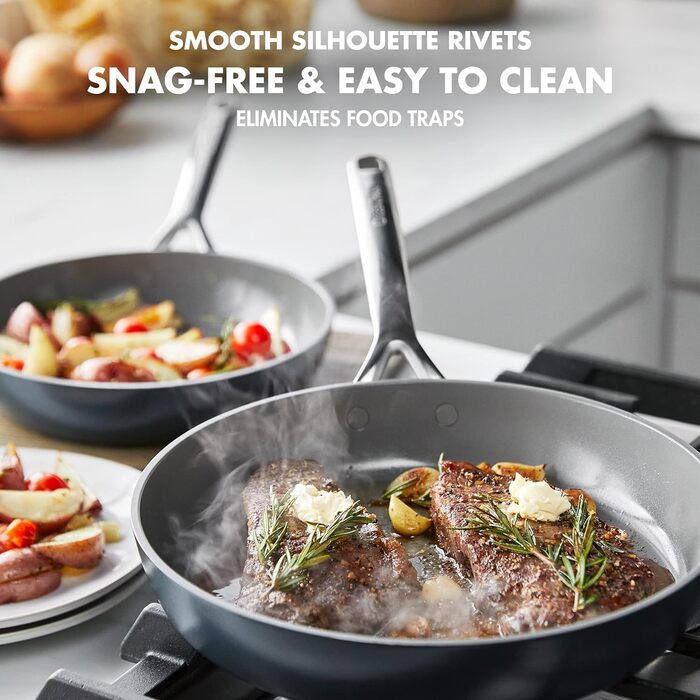 Набір сковорідок GreenPan GP5: антипригарне покриття Ceramic, індукція, 2 шт. (24.1 см та 27.9 см)