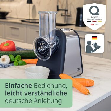 Електричний овочевий слайсер | Тертка для овочів та фруктів | Набір з 4 лезами | Модель для сиру | Потужність 200-500 Вт