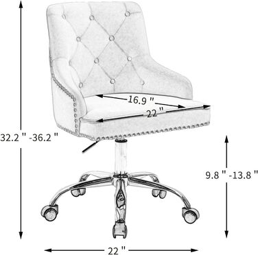 Крісло Fiximaster для офісу та дому: обертове, з регулюванням висоти, на коліщатках, сіре, до 135 кг
