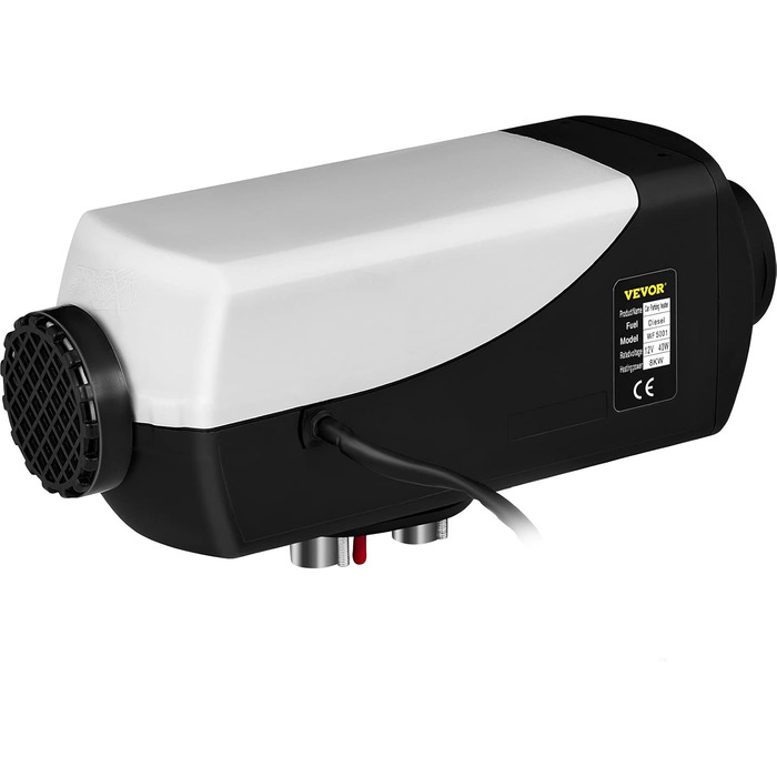 Автономний дизельний опалювач VEVOR 12V 8kW з LCD-дисплеєм та пультом дистанційного керування, 0.16-0.62 л/год, дизельний опалювач для автомобіля