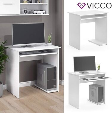 Стіл Vicco Nick, білий, 80x58 см