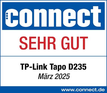 Відеодзвінок Tapo D235: 2K камера, нічне бачення, 180° огляд, акумулятор 10000 mAh, підтримка Alexa