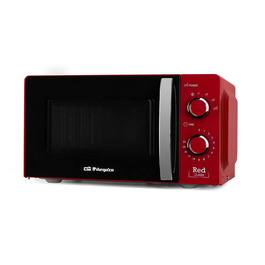 Мікрохвильова піч Orbegozo MI 2121, 20 літрів, 700 Вт, червона - 6 рівнів потужності, таймер, розморожування