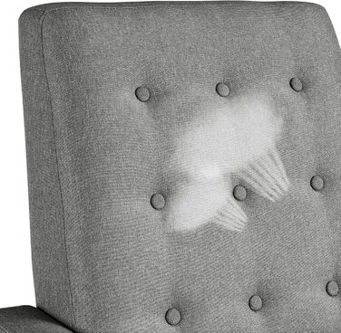 Крісло-релакс Yaheetech для телевізора, регульоване, сіре, з тканини льон