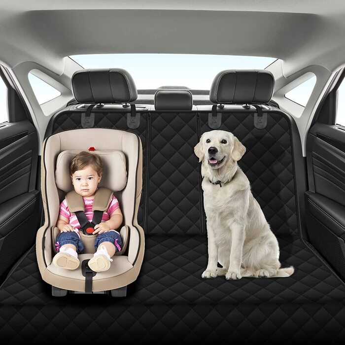 Чохол на автомобільне сидіння для собак Alfheim, універсальний чохол для більшості автомобілів, водонепроникний і стійкий до подряпин чохол на заднє сидіння, нековзний, міцний, що миється дорожній гамак для собак