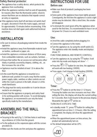 Конвектор BLACK+DECKER BXCSH1800E, 1800 Вт, чорний, з можливістю кріплення на стіні