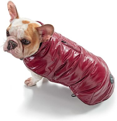 Пальто для собак HUNTER Tampere, зимове пальто, стьобане, водовідштовхувальне, ватяне, на флісовій підкладці, (45, червоне)