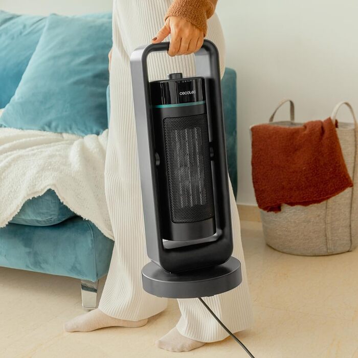 Обігрівач Cecotec ReadyWarm 10050 Top Ceramic Pro: керамічний, 2200 Вт, з осциляцією, 3 режими, світло, безпека