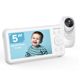 Відеоняня Momcozy з камерою 5 дюймів | Монітор для немовлят