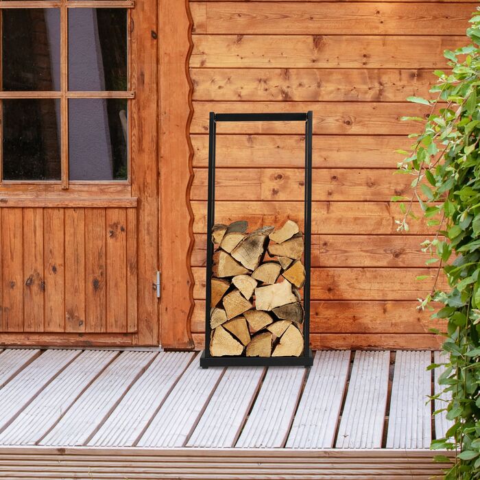 Стійка для дров Relaxdays з металу