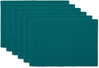 Набір тканинних серветок DII Basic Everyday Gerippte, 6 шт., 33 x 48 см, 100% бавовна, блакитний