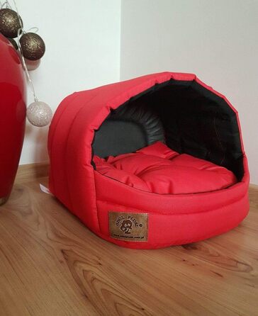 Будка для собак Печера для собак Ліжко для собак Будиночок для собак S M ( M 36 x 49 x45 см, червоний) M Червоний