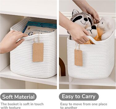 Кошики для зберігання TIMEYARD, декоративні плетені кошики, 3 шт., 33 x 25 x 22,5 см, для іграшок, рушників, подарунків