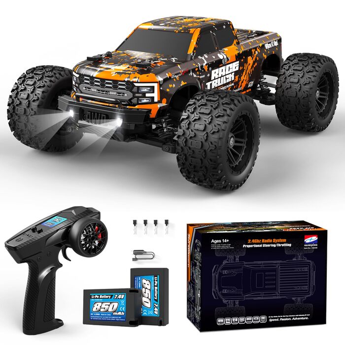 Радіокерований позашляховик Haiboxing 1/18 4WD 36 км/год - RC Monster Truck для дітей та дорослих 18859E
