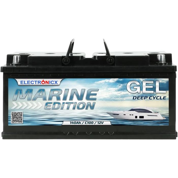 Акумулятор 12V 140Ah GEL Marine Edition для човнів, автофургонів, кемпінгу, сонячна батарея