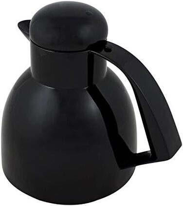 Термос Helios Day з нержавіючої сталі, 1,0 л, чорний (ізольований, з поворотним клапаном)