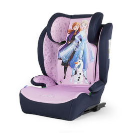Автокрісло Disney Frozen з ISOFIX для дівчаток 100-150 см з Ельзою, Анною та Олафом на фіолетовому