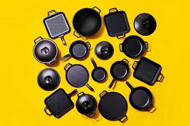 Сковорода-гриль Lodge P12SGR3 12 дюймів з чавуну, для приготування на грилі