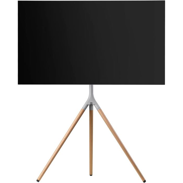 Універсальний штатив для телевізора One For All - 32-65'' LCD/LED/Plasma/OLED/QLED - поворотний 360°, регулювання висоти, VESA 400x400, стильний дизайн WM7472 Oak & Silber-Grau