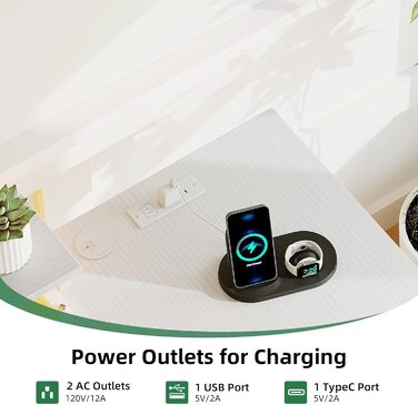 Кутовий ігровий стіл VERMESS з 4 шухлядами, 160 см, поворотний, з розетками та USB-портом, для дому та офісу