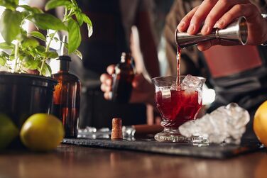 Набір склянок для саке HIC Kitchen Bar, 3 шт., 530 мл, нержавіюча сталь 18/8, з дзеркальним покриттям