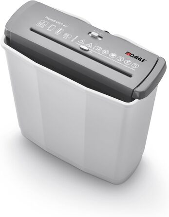 Шредер Dahle PaperSAFE PS 140: Партійний різак, без масла, 12 л, сірий (6 аркушів, P2)