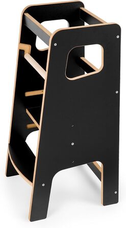 Стілець-сходинка Монтессорі для дітей з перекладинами – білий кухонний помічник, безпечний та надійний, з фіксатором, регульована висота, улюблець батьків, сучасний та стійкий Model 4 - Білий (Model 3 - Чорний)