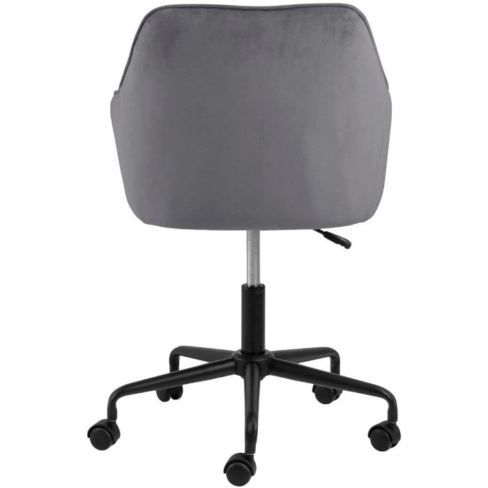 Крісло для офісу Bentley від AC Design - крісло для роботи, зелено-чорне, з м'якою оббивкою з велюру, розмір 88,5 x 59 x 58,5 см