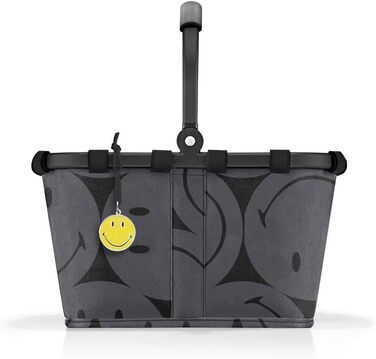 Сумка-шопер Reisenthel Carrybag XS сірого кольору (Smiley Grey) з практичною внутрішньою кишенею