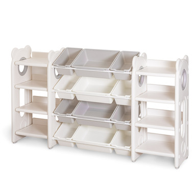 Стелаж для книг та іграшок Mealux Oliver (арт. KD-E028 White / Grey)