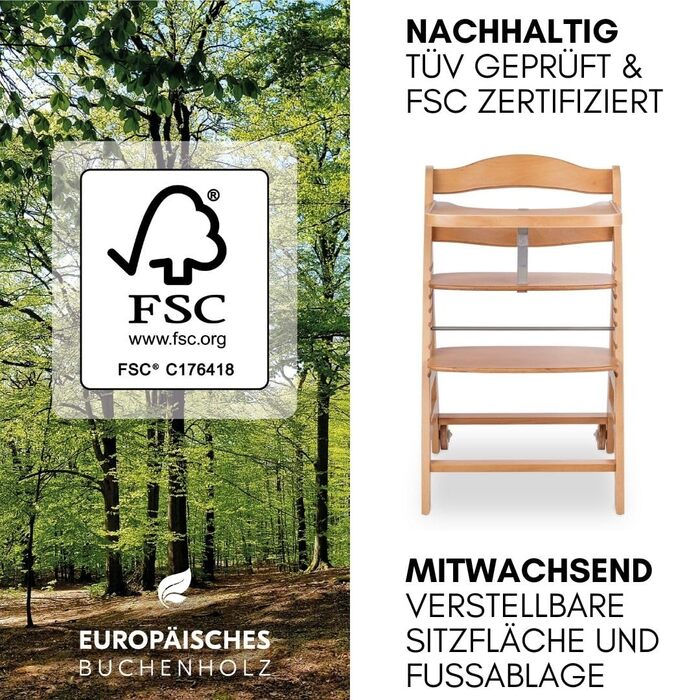 Дитячий стільчик Hauck Beta+ Newborn Set Deluxe - комплект для годування з народження з м'яким сидінням, бланкетом та підносом - білий (натуральний)