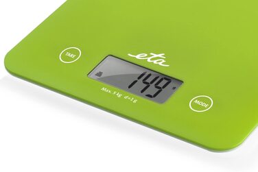 Кухонні ваги ETA Digital Lori - РК-дисплей, функція TARE, місткість 5 кг, зелений