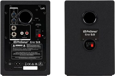 Акустична система PreSonus Eris 3.5 Gen 2, 50 Вт, чорна - для мультимедіа, геймінгу та студійної музики