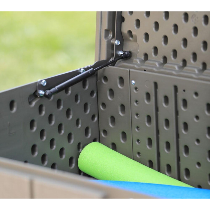 Садовий ящик для зберігання Lifetime 60089, 127x64x67 см, коричневий, стійкий до УФ-випромінювання