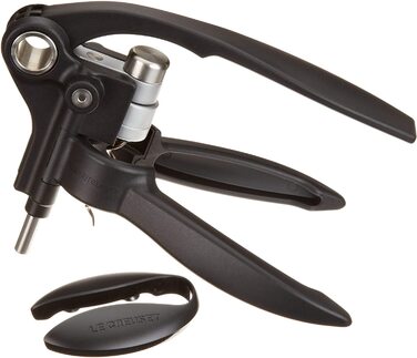 Набір викруток для вина Le Creuset з різаком для ковпачків, чорний/сріблястий, метал