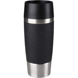 Термокружка Emsa Travel Mug Classic 360 ml, чорна, з Quick-Press, 360° відкриття, з термоізоляцією (513361)