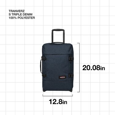 Футляр Eastpak Tranverz S, 51 см, 42 л, (Чорний) (потрійна джинсова тканина)