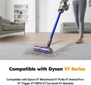 Змінна батарея 6000 мАг для пилососа Dyson V7 SV11 Animal/Motorhead/Trigger/Fluffy/Mattres.