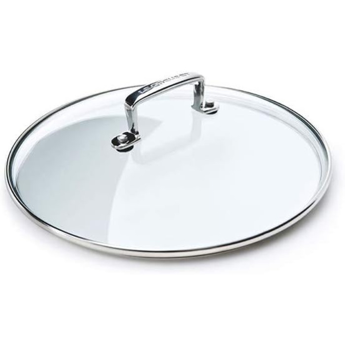 Скляна кришка Le Creuset для каструль та сковорідок з ручкою з нержавіючої сталі, 20 см