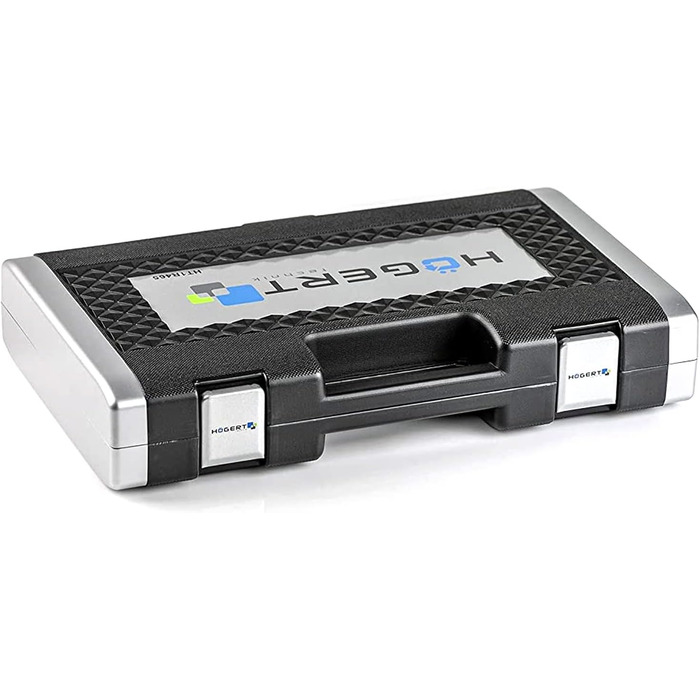 Набір інструментів Högert Technik 38 предметів: валіза з інструментами, тріскачковий набір, набір торцевих головок, біти 1/4