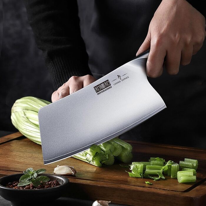 Набір кухонних ножів HOSHANHO: професійний шеф-ніж, ніж для нарізки, з нержавіючої сталі, 18 см, ергономічна ручка, подарункова коробка